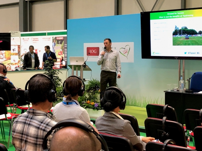 Topdressing Presentation at SALTEX 2018