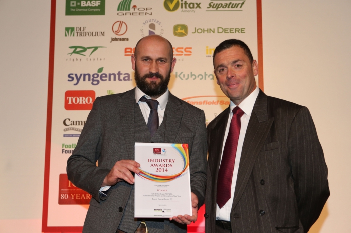 Forest green FC groundsman wins another IOG award for environmental achievements